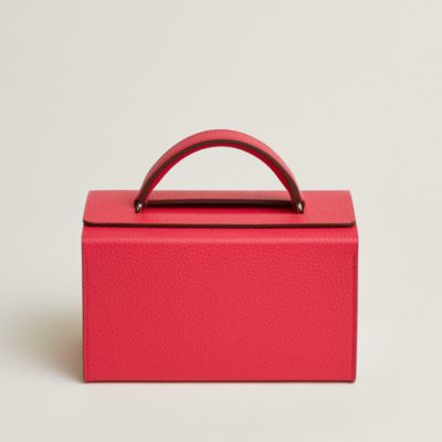 値下げ❗️美品　HERMES Petit h オオハシ Graphite Calfskin and Alligator Robot Bag Petit H Permabrass and